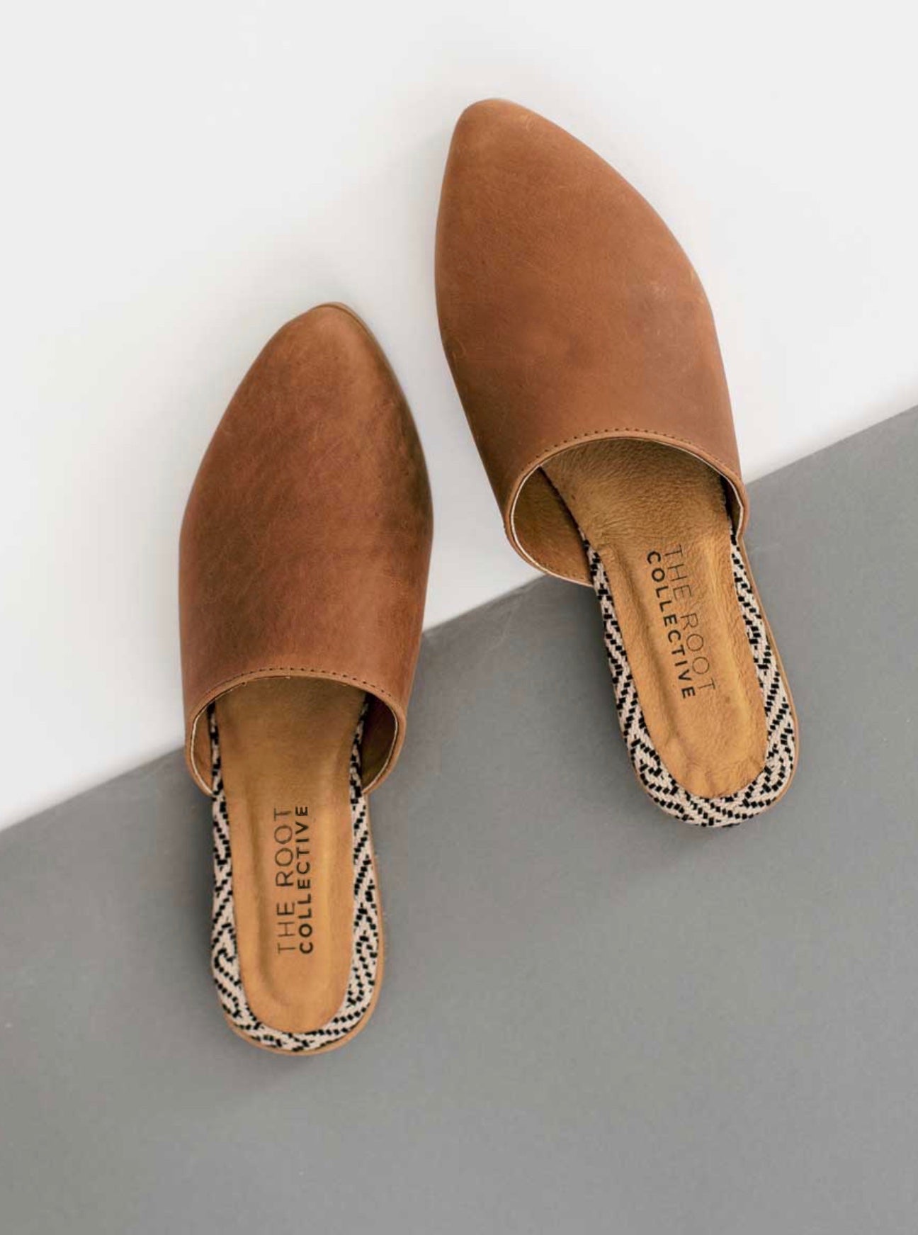 Lili Mule in Chestnut Leather (PREORDER)