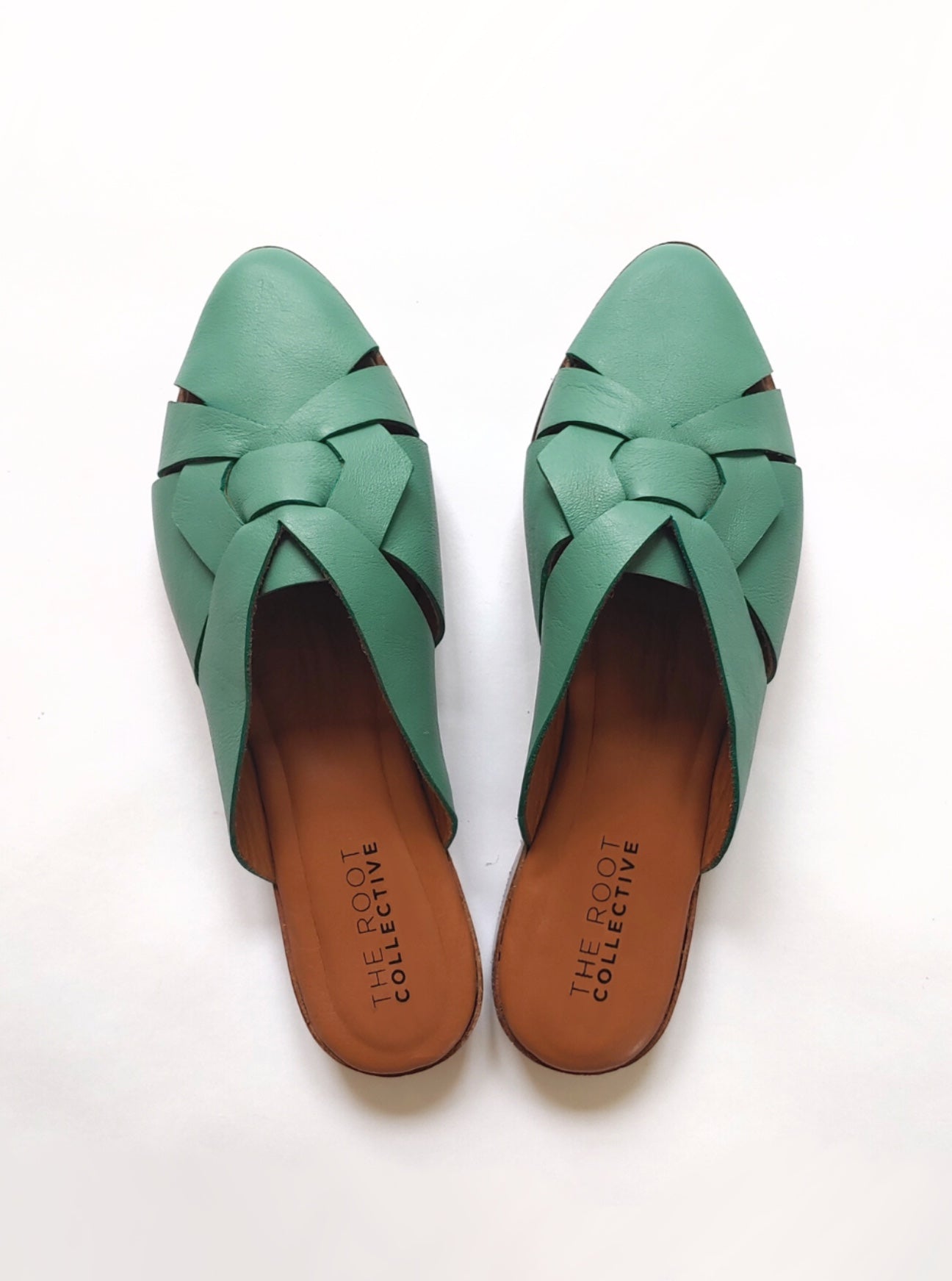 Holly Mule in Seafoam Leather (PREORDER)