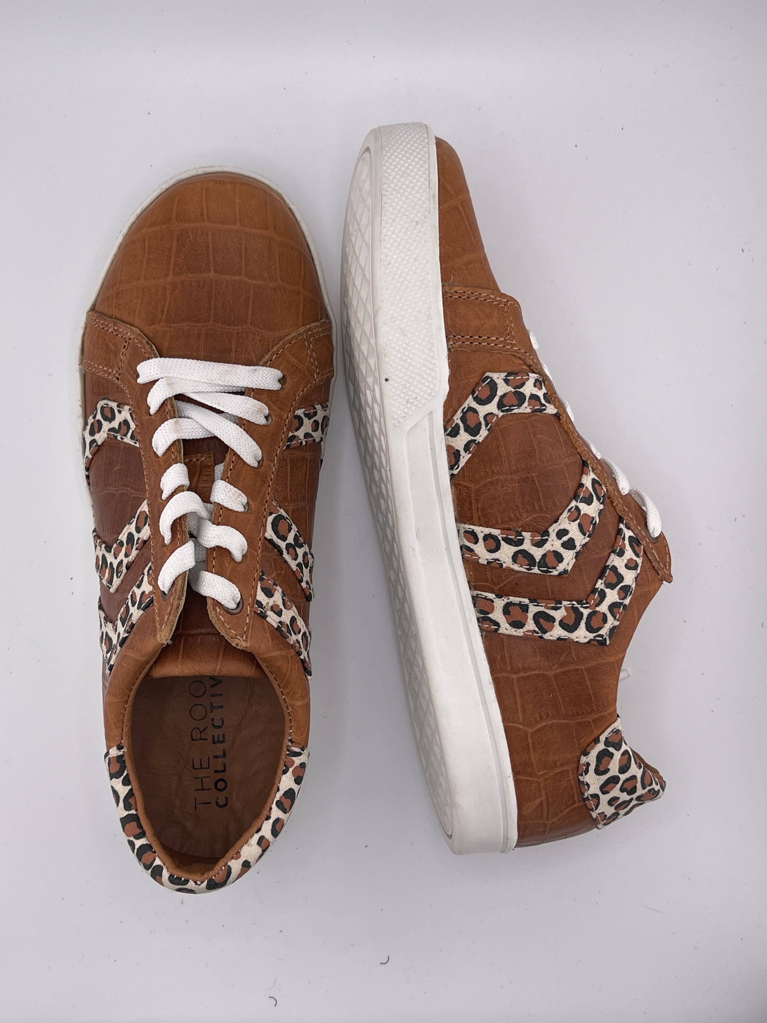 Alex Sneaker in Whiskey Crocodile and Leopard (FINAL SALE)