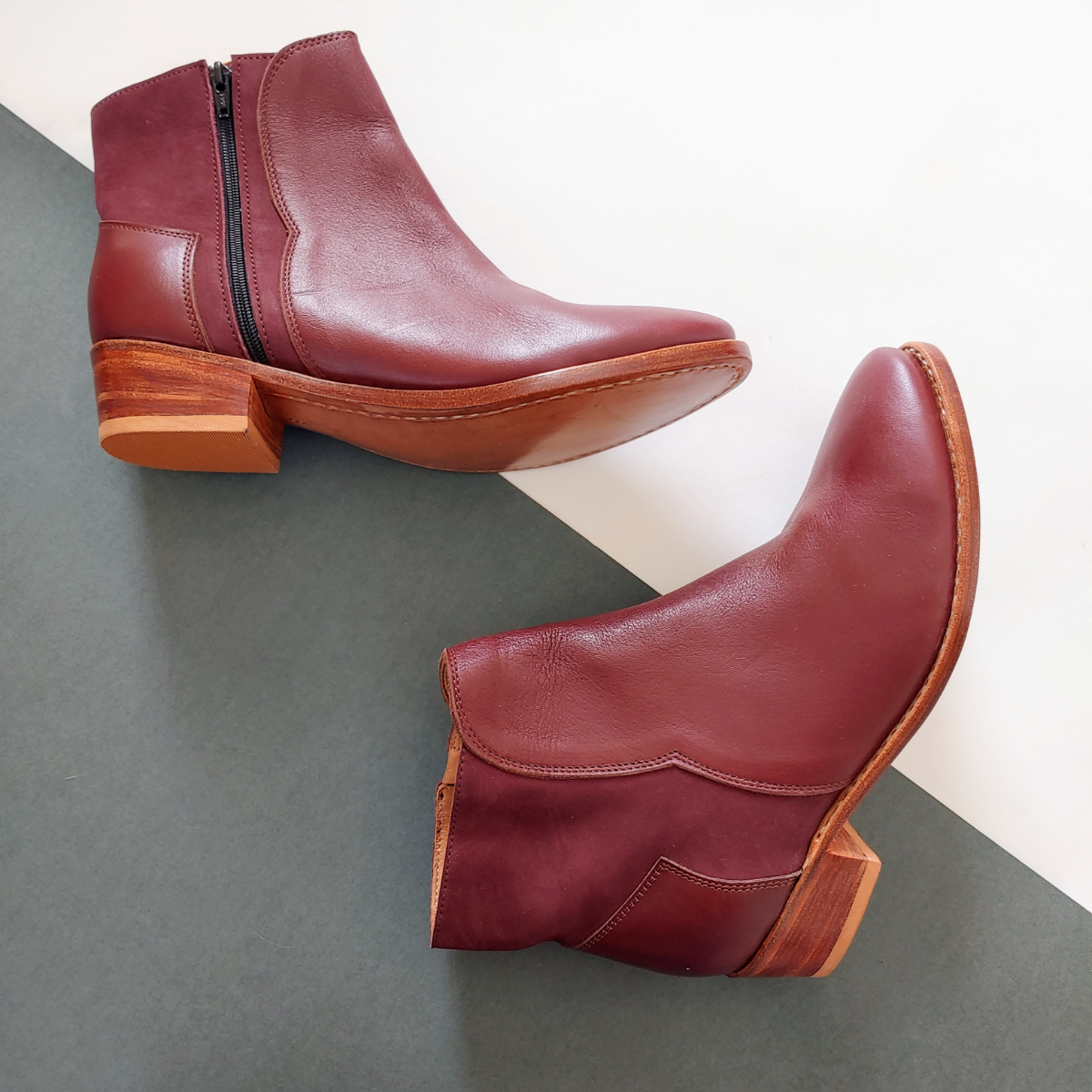 Brette Boot in Merlot Leather (FINAL SALE PREORDER)